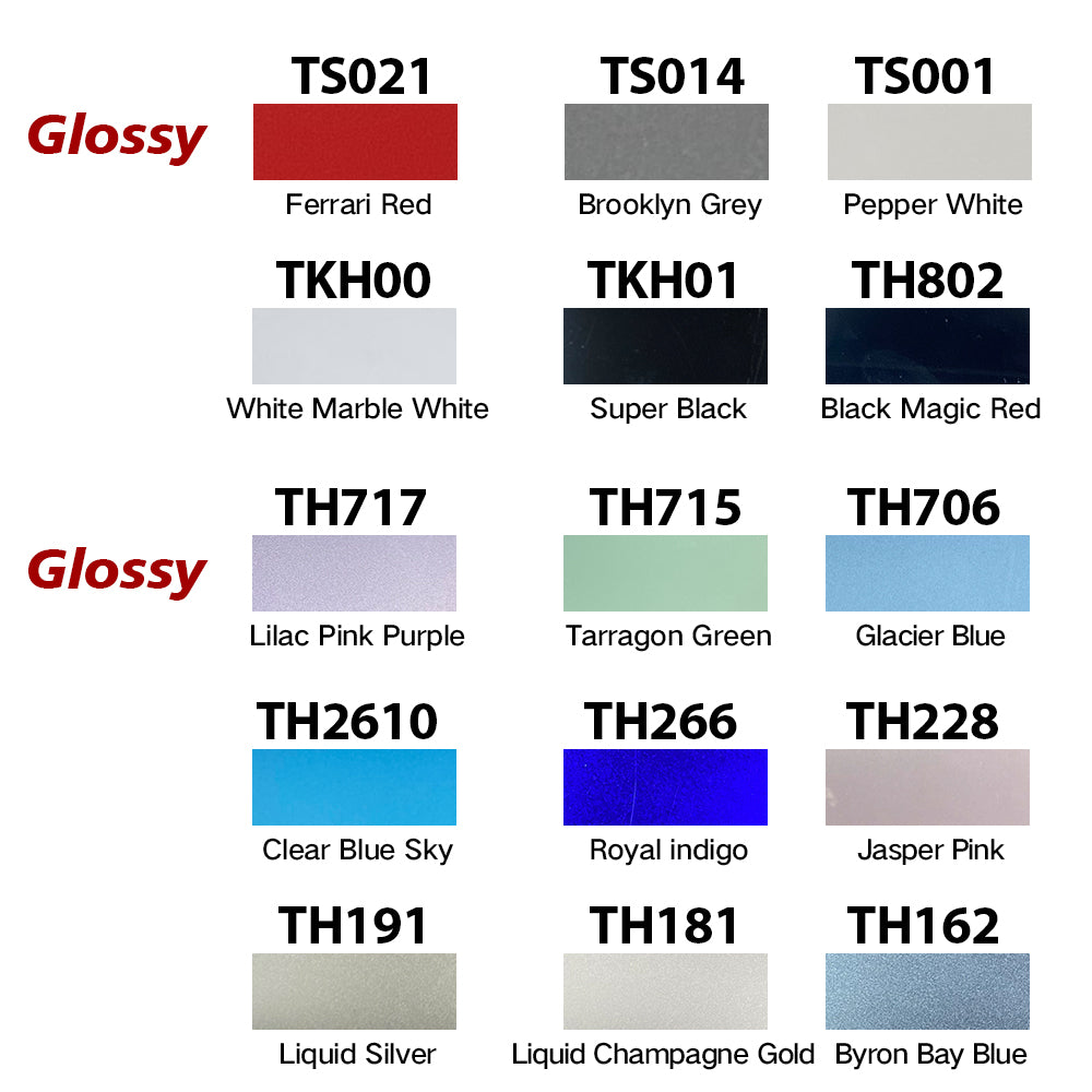 DIY Color PPF Swatch Card | Premium Paint Protection Film Color Samples | Tlyard