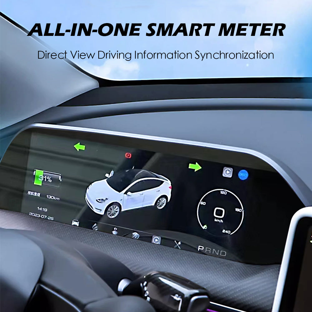 Integrerad Dash cover Display Dashboard för modell 3 & Y