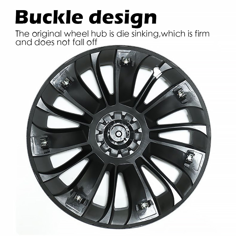 El modelo Y de Tesla Uberturbine rueda cubre los casquillos de rueda Hubcap 19 pulgadas 4 PCS