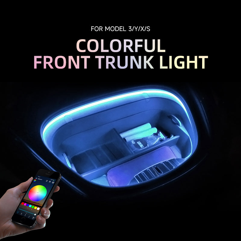 RGB 7-Color Ambient Light for Tesla Model 3/Y/X/S/3 Highland/Y Juniper Frunk