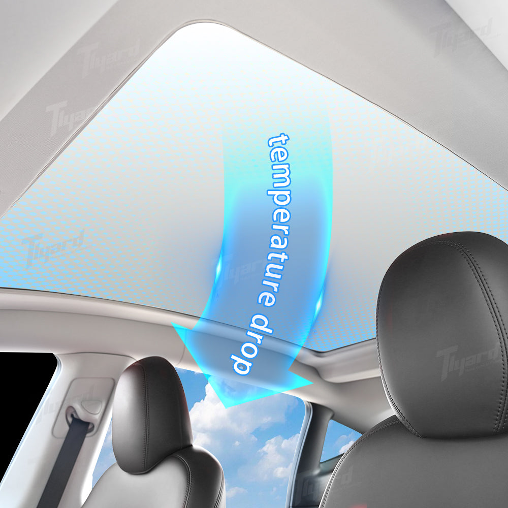 (Pick up Only)Tesla Model Y Voice-Controlled Electric Retractable Telescopic Roof Sunshade Protection Shade