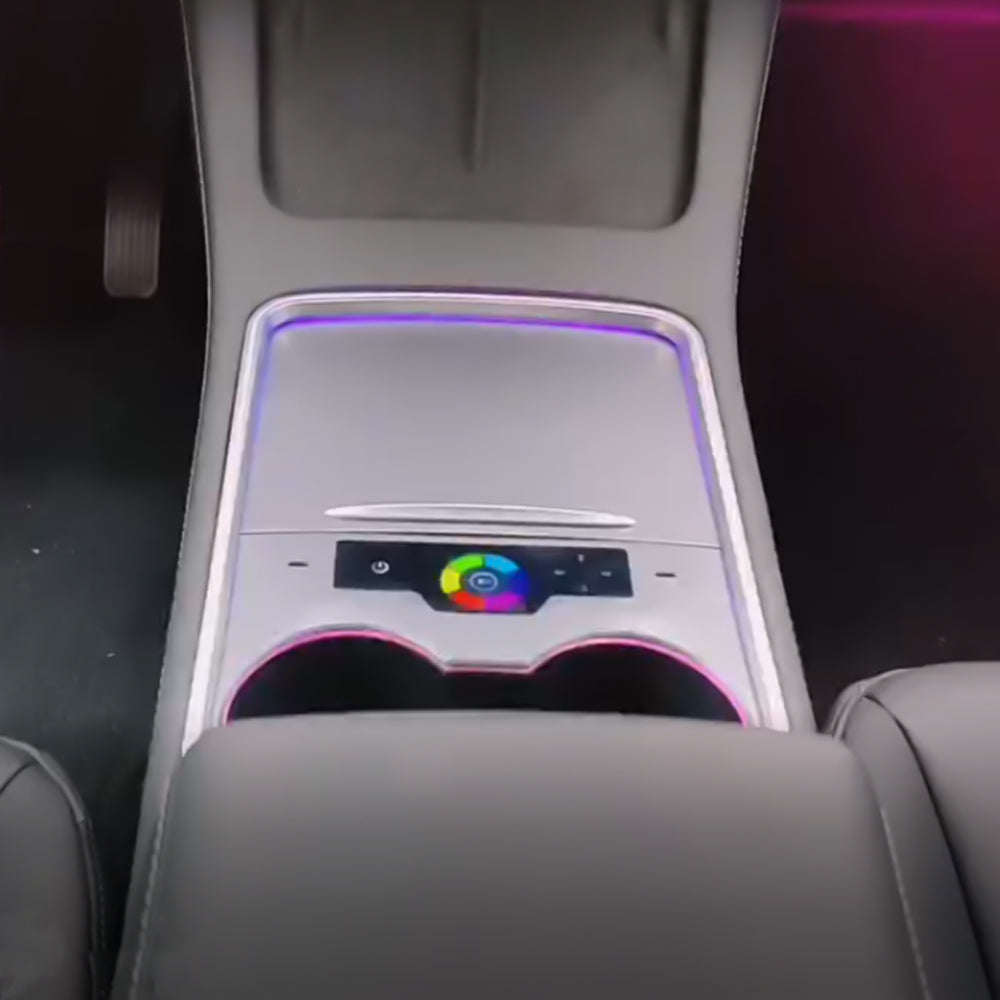 Model 3 & Y Interior laser lumini ambient 128 RGB Culori LED-uri Tesla Atmosfera