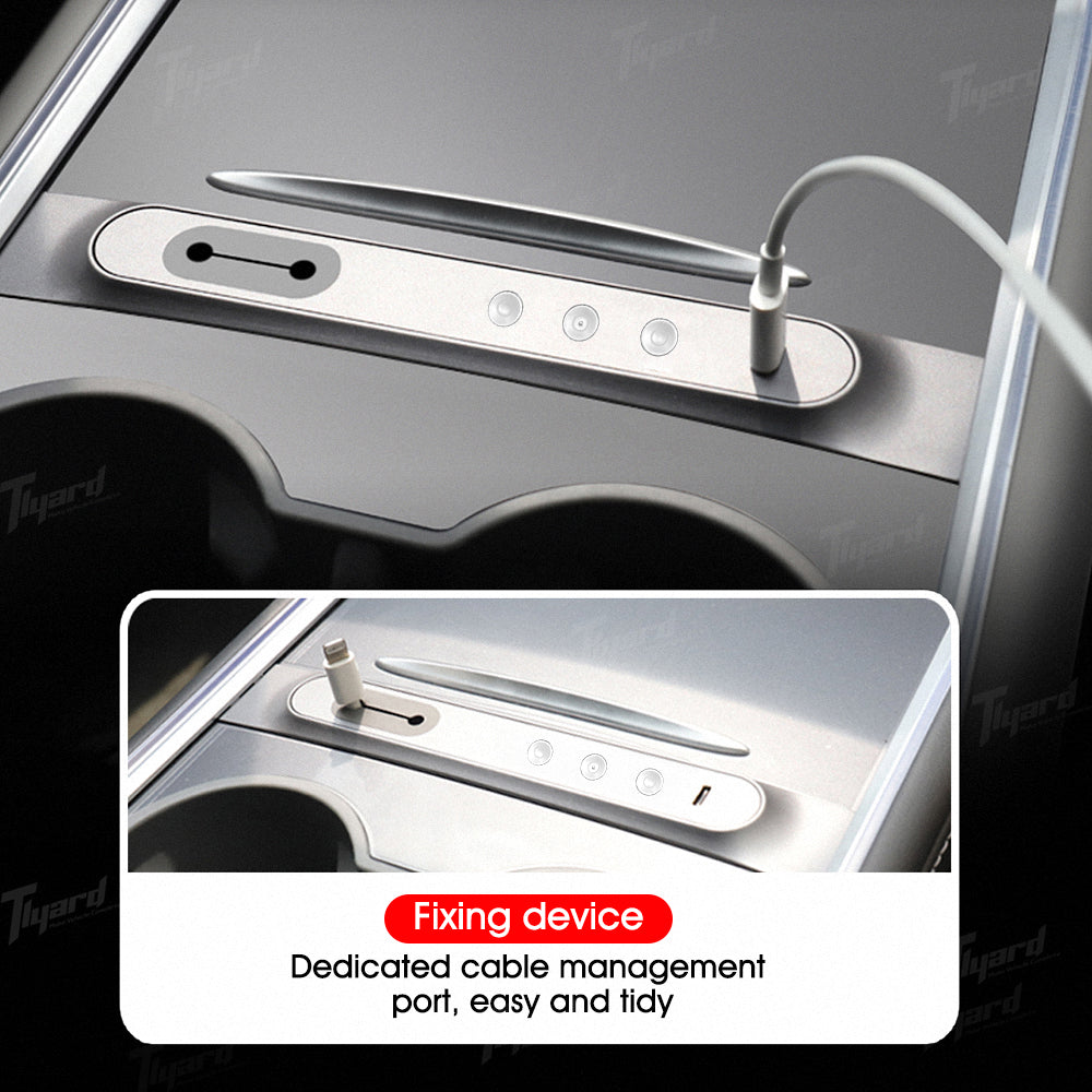 Model 3 & Y Center konsol Control Knap + Touch Screen Drejrende monteringssæt