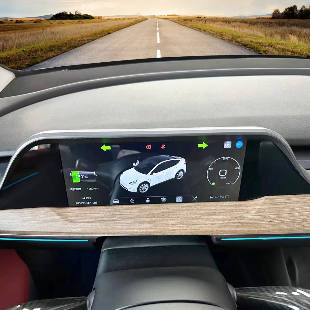 Integrerad Dash cover Display Dashboard för modell 3 & Y