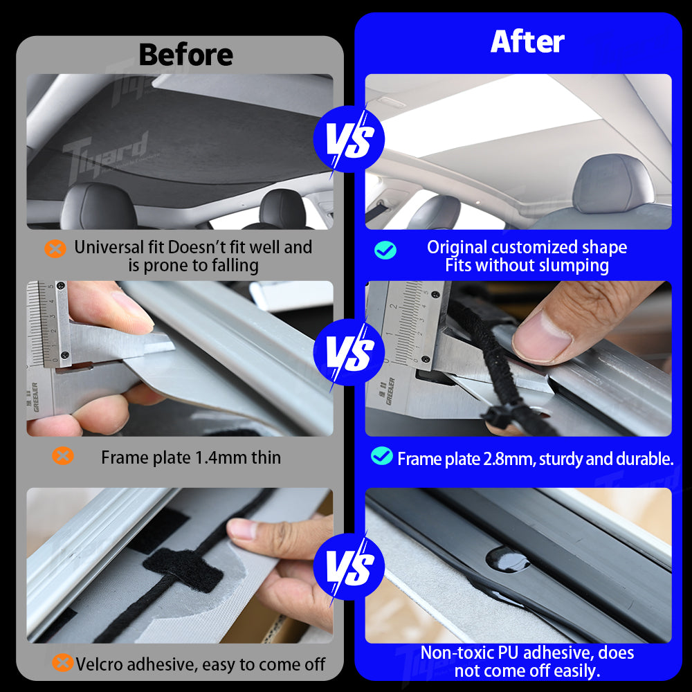 (Pick up Only)Tesla Model Y Voice-Controlled Electric Retractable Telescopic Roof Sunshade Protection Shade