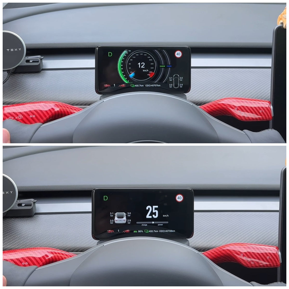 Tesla Modell 3 & Y 5,5 Dashboard Mini-Bildschirm Heads-up-Display –  Tlyard