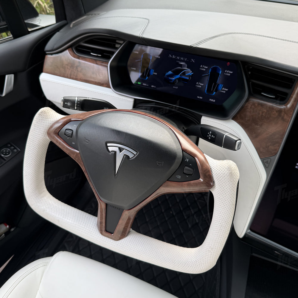 Dashboard & Center Console Hydro Carbon Fiber Coated Upgrade Kit (7 delar) för Model X