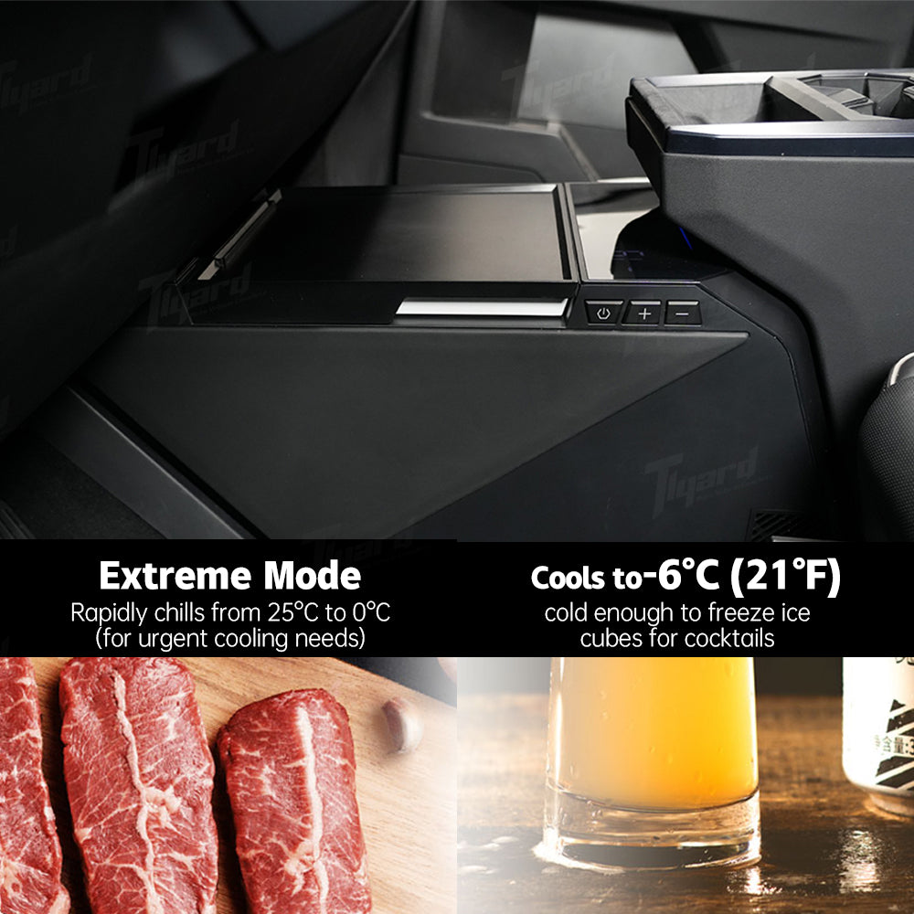 Tesla Cybertruck 18L Center Console Refrigerator Compressor Cooling -6℃~20℃ Adjustable | Tlyard