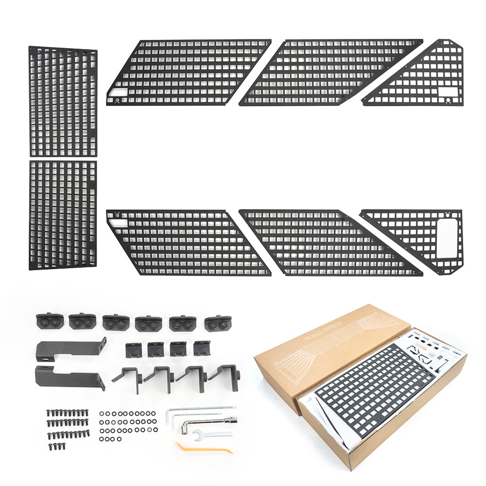 8PCS Cybertruck Cargo Bed Inner Side Full Coverage Molle Panels - Custom Fit Rear Bucket Space Organizer | Tlyard