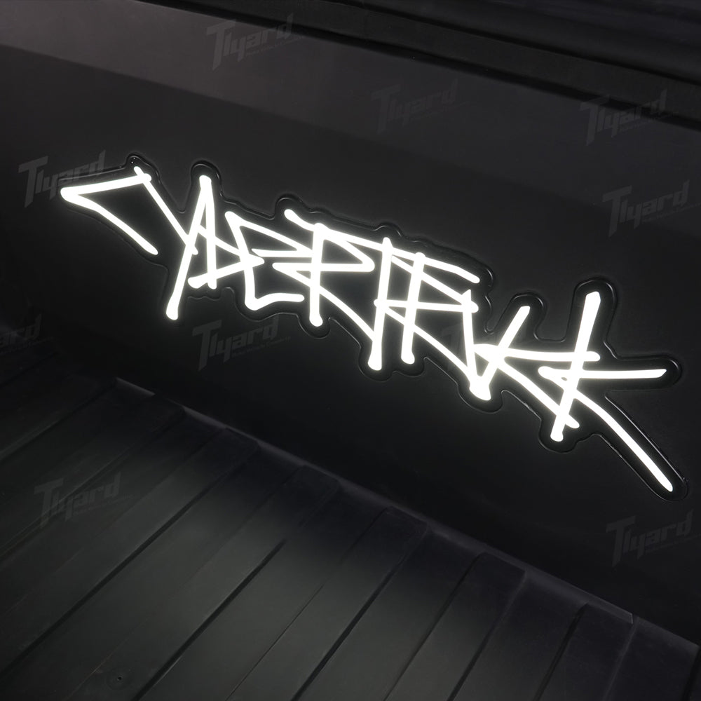 Cybertruck Frunk Ambient Lights Illuminated LED Emblems | Tlyard