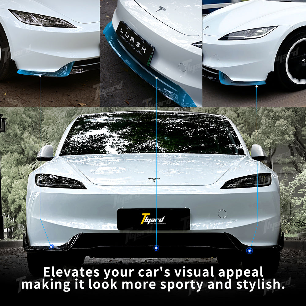 50% Off Model 3 Highland Body Decors Kit With Front and Rear Bumper Lip Trunk Lip