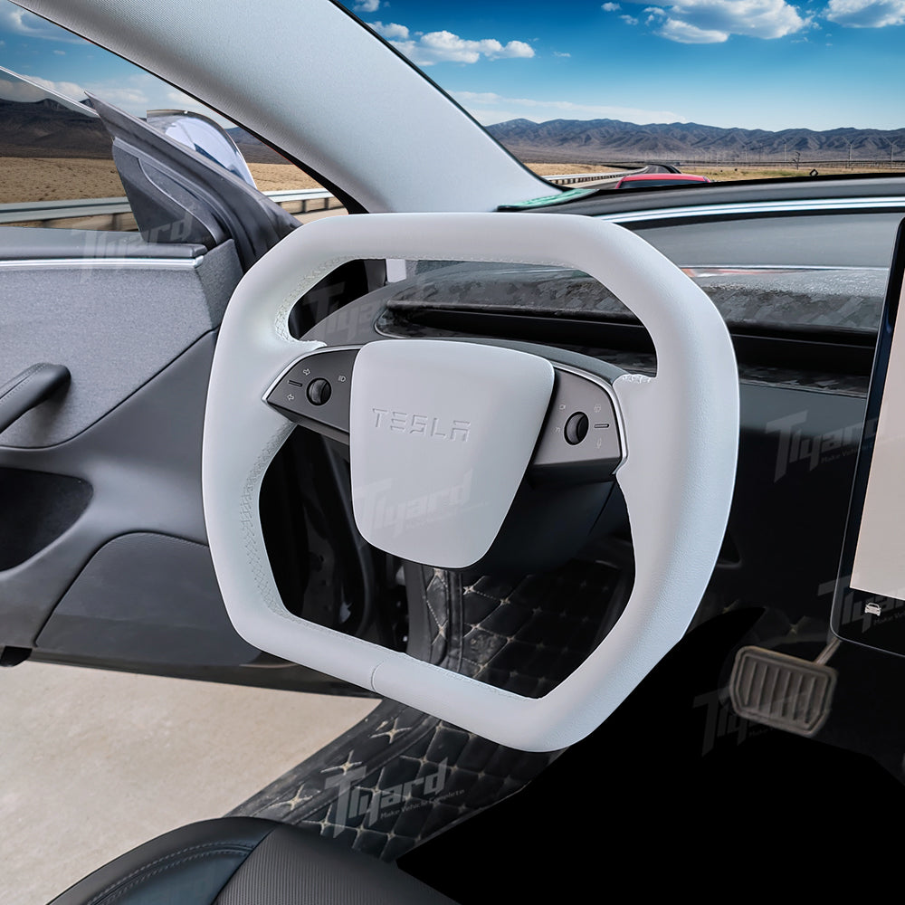 Floating Steering Wheel for Tesla Model 3 Highland/Model Y Juniper Cyber Design | Tlyard