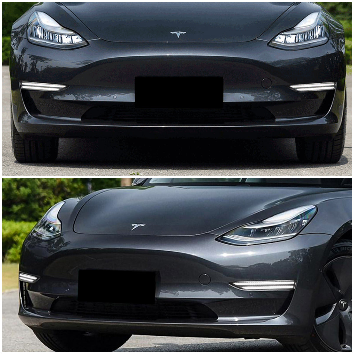 Model 3 & Y Voorlichten Stuurmistlampen Porsche Stijl