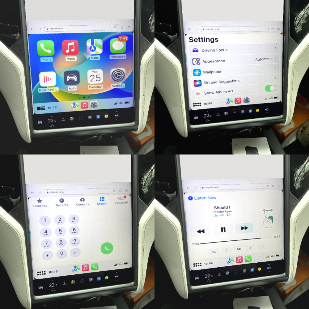 Tesla Wireless CarPlay Android Auto Adapter Box 2.4G + 5G Wifi voor Model 3 & Y & S & X