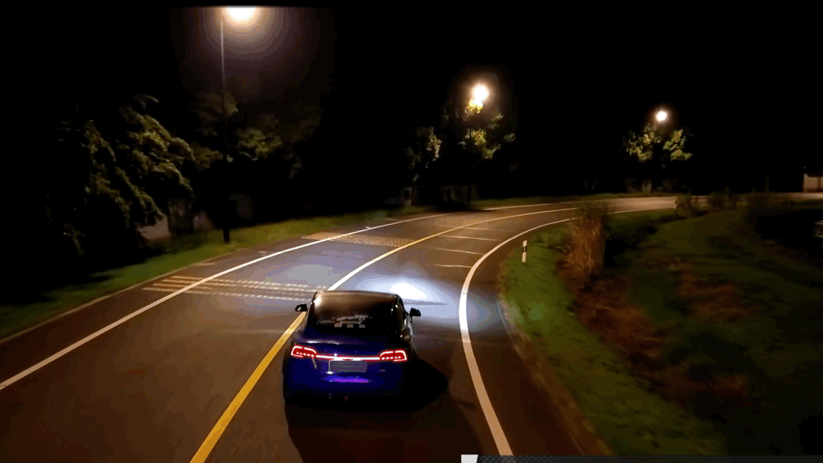 Model 3 & Y drejning signalassist front Tåge lys Dagtid kører lys