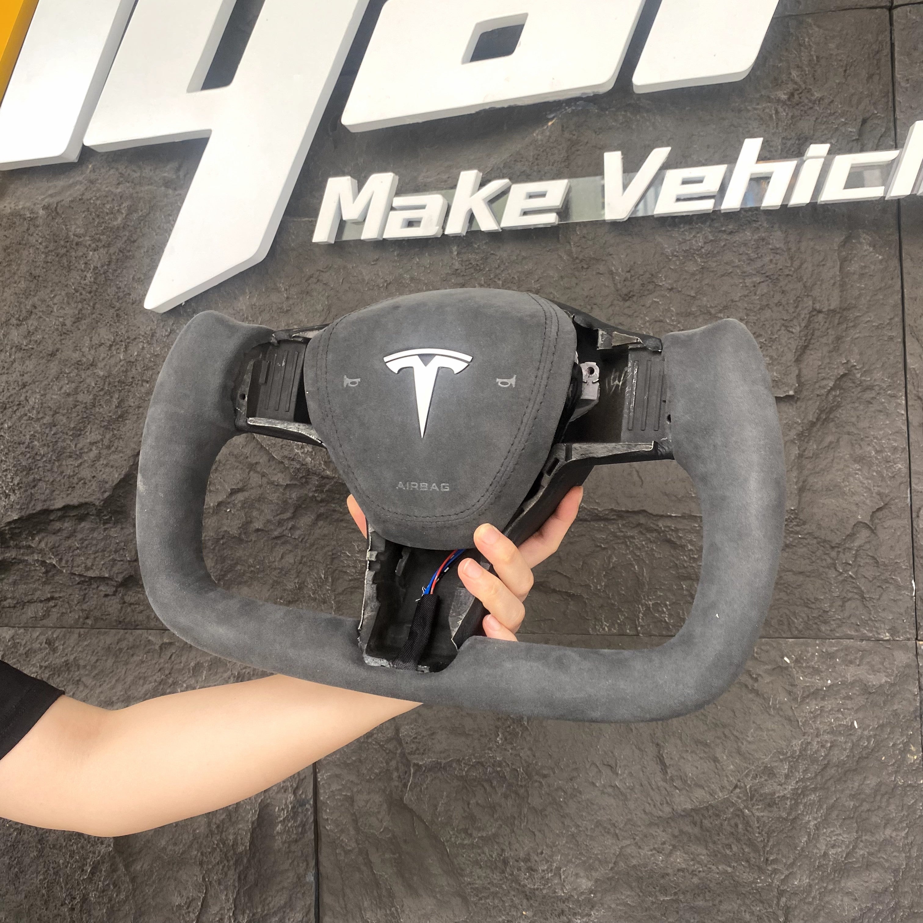 Anpassad Yoke Styrhjul för Tesla modell 3/ Y