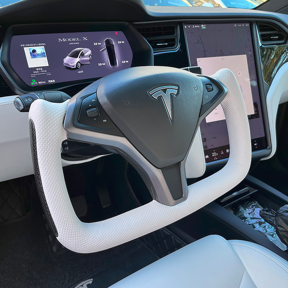 Tesla Model S Interior Carbon Fiber
