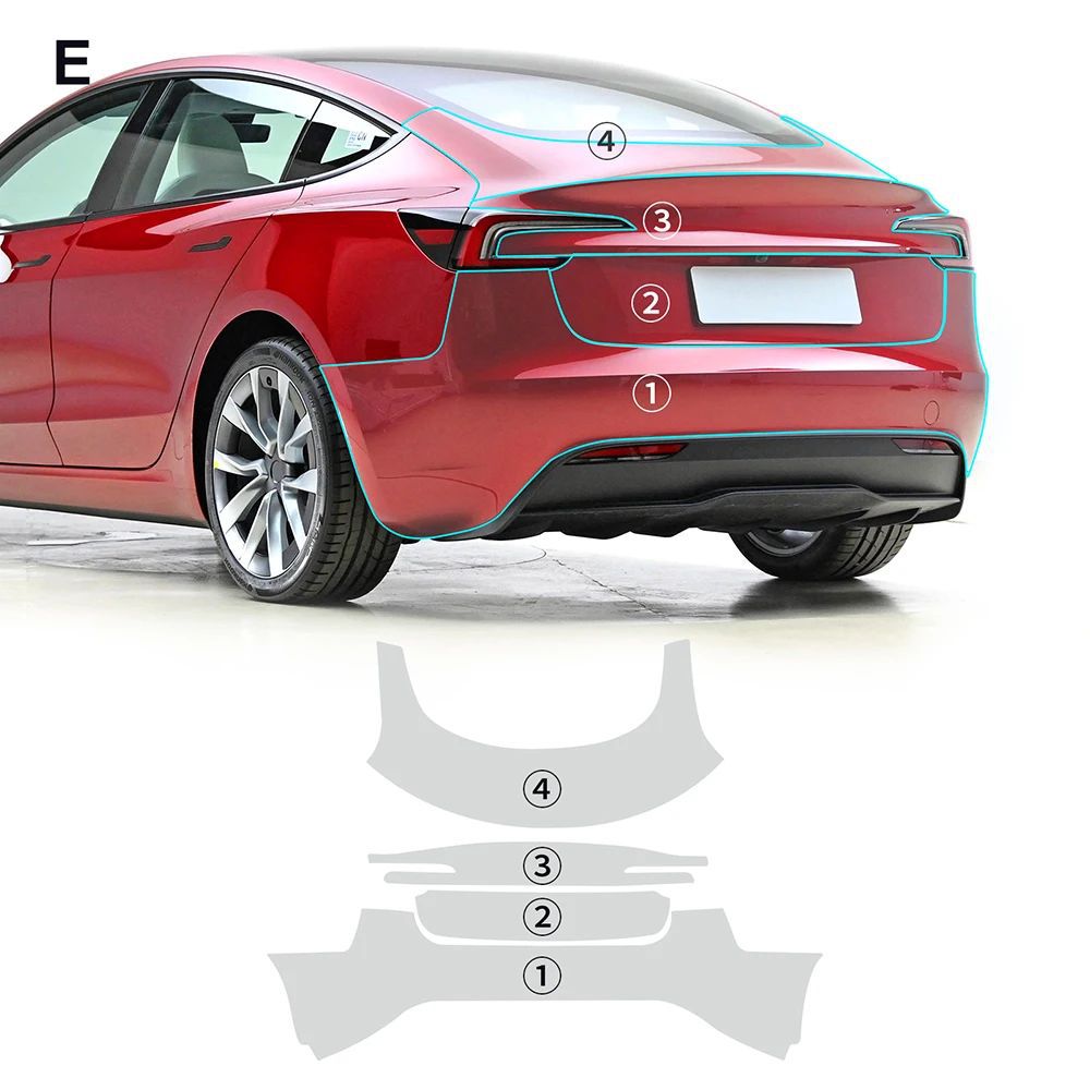 2023.10+ Model 3 Highland Pre-cut TPU Full Body PPF Transparent Film Scratch Protector | Tlyard