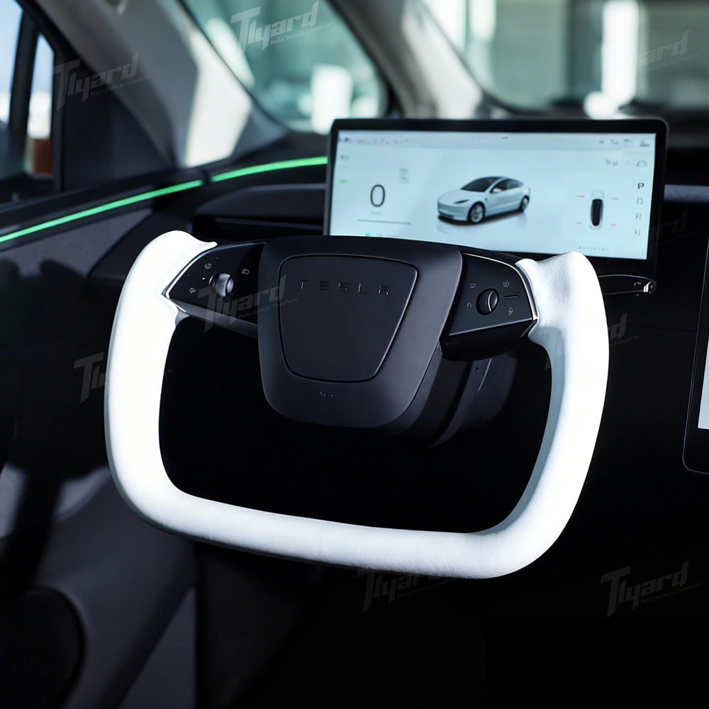 Model Y Juniper & Model 3 Highland Floating Yoke Steering Wheel | Tlyard