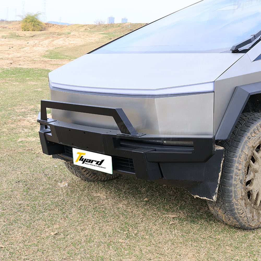 Tesla Cybertruck Front Bumper Guard Steel Bull Bar for Off-Road Upgrade | Tlyard
