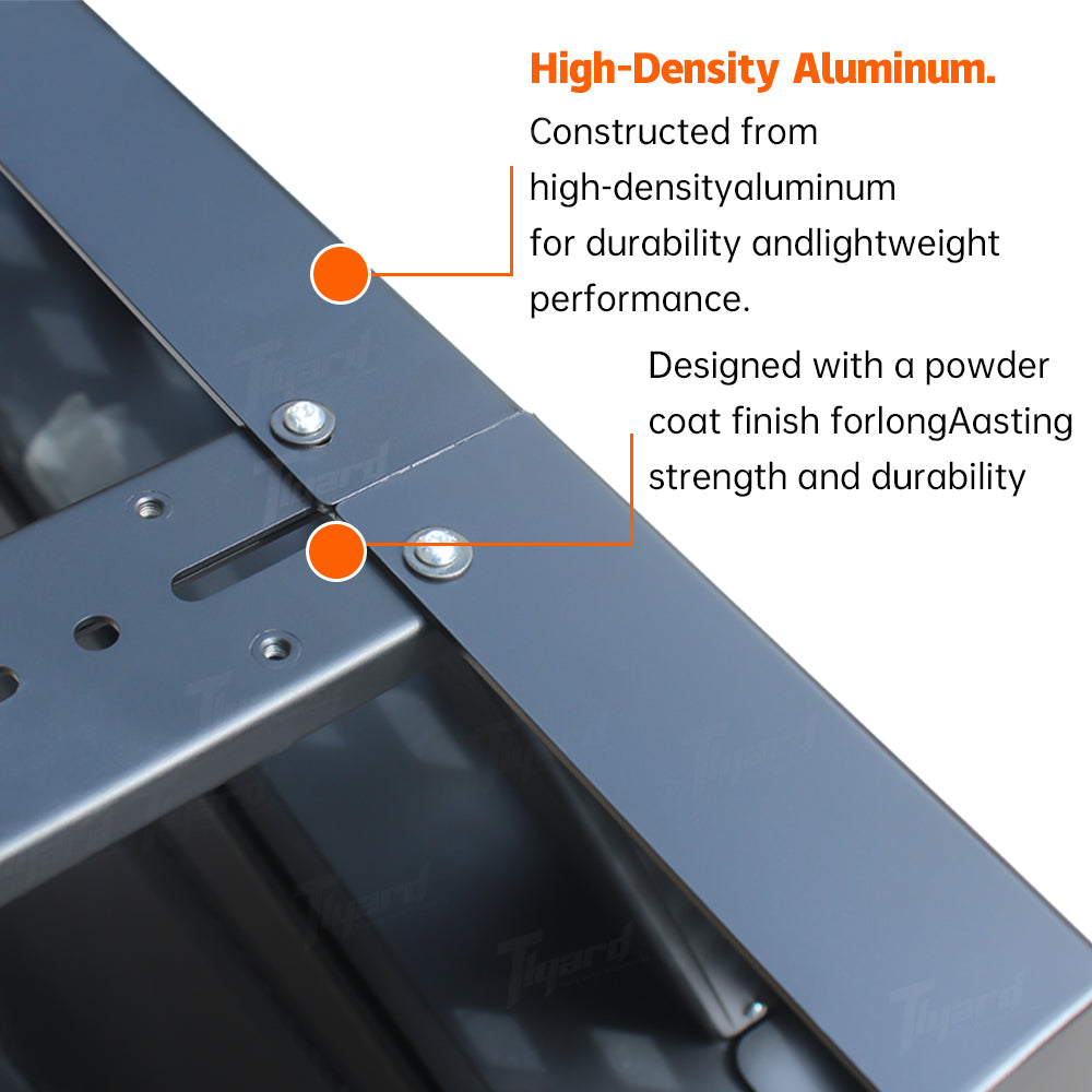 Tesla Cybertruck Roof Rack Bed Rack Kit with Light Bar Aluminum Roof Platform for 2024+ Cybertruck Storage Upgrade | Tlyard