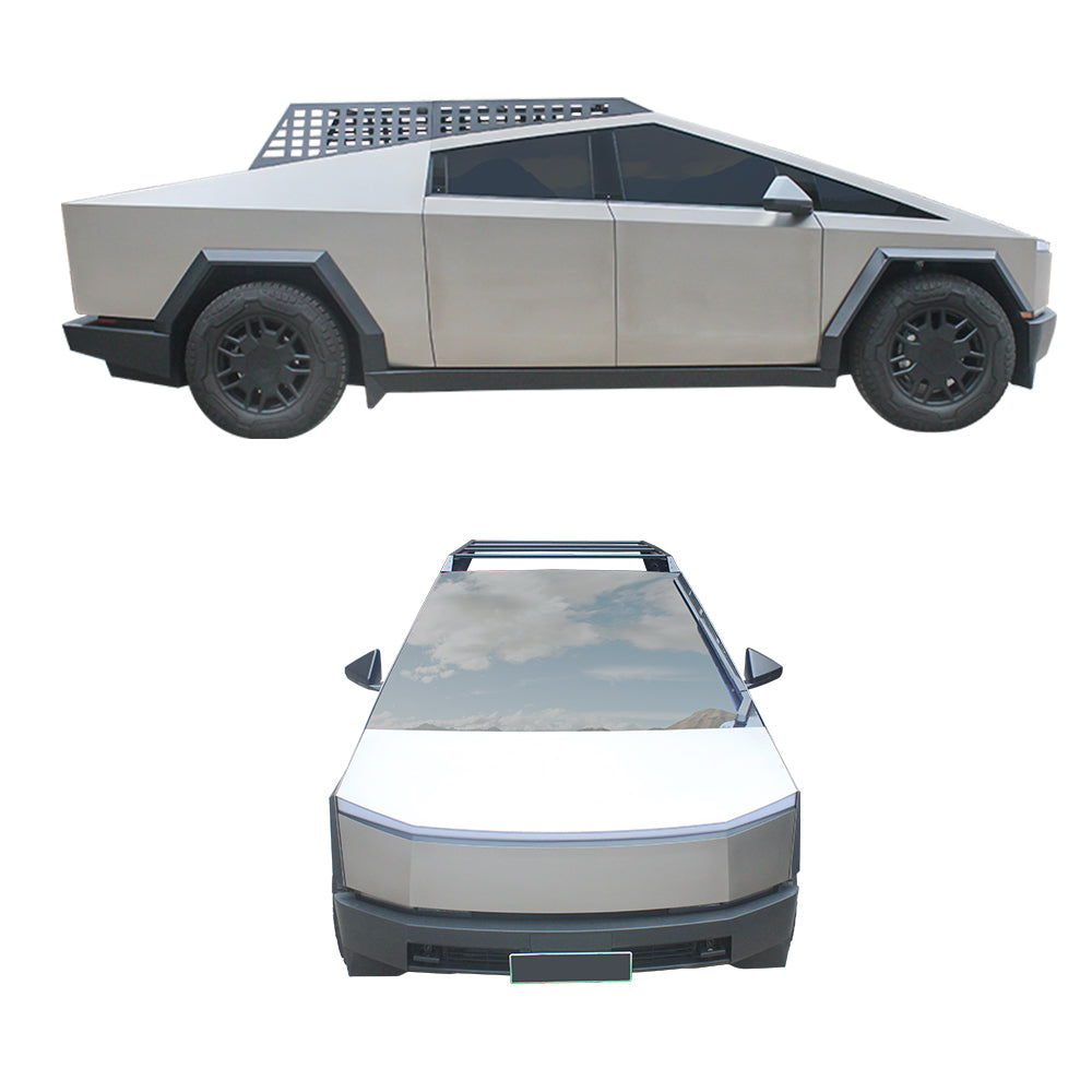 Tesla Cybertruck Roof Rack Molle Panel Organizer Roof Platform with Light Bar for Cybertruck Exterior | Tlyard