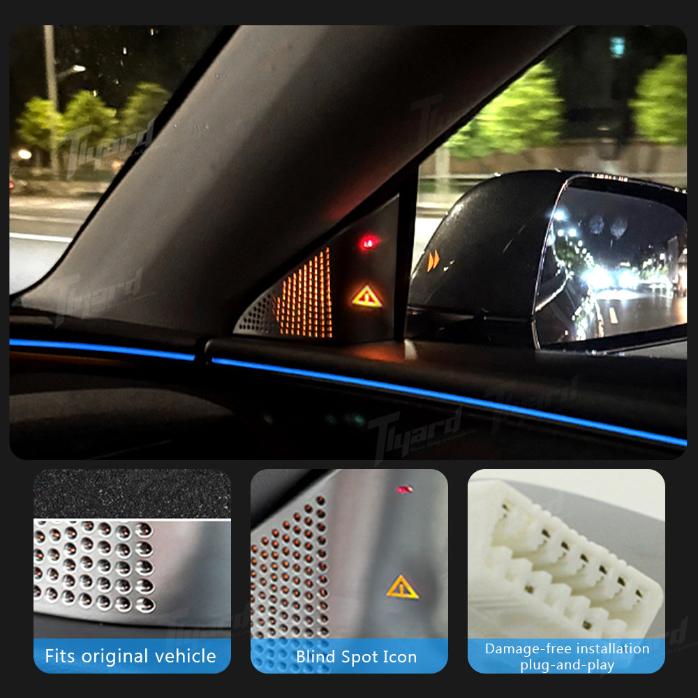 Tesla Model 3 Highland Blind Zone Alert Side Speaker Covers High-Visibility