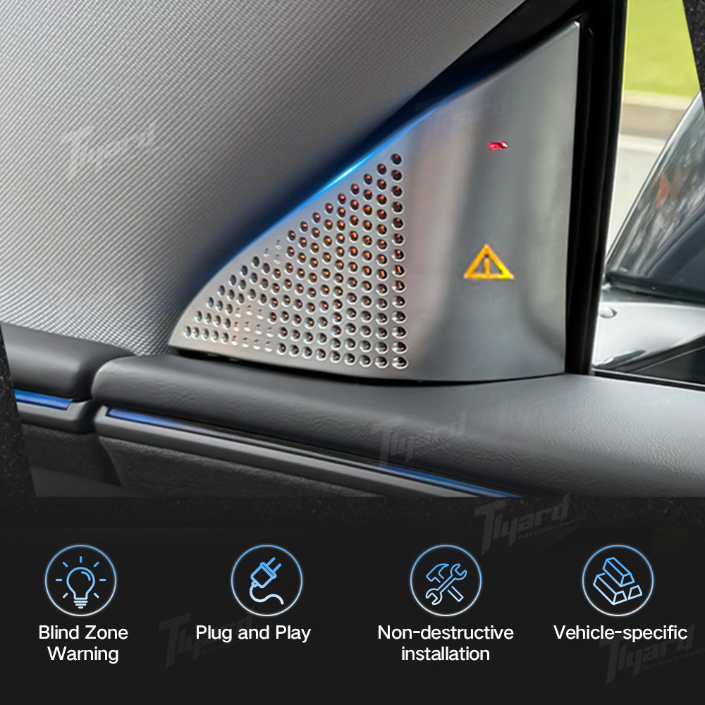 Tesla Model 3 Highland Blind Zone Alert Side Speaker Covers High-Visibility