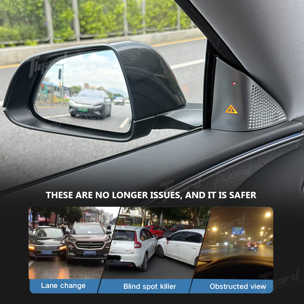Tesla Model 3 Highland Blind Zone Alert Side Speaker Covers High-Visibility