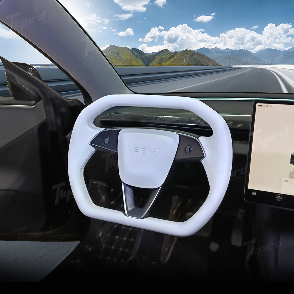 Tesla Model 3 Highland/Y Juniper Customized Steering Wheel Cyber Style | Tlyard