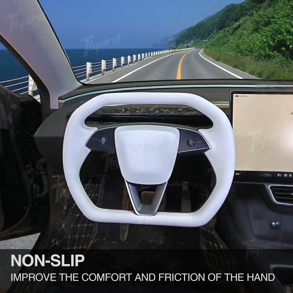 Tesla Model 3 Highland/Y Juniper Customized Steering Wheel Cyber Style | Tlyard