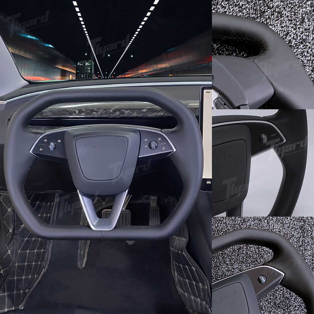 Tesla Model 3 Highland/Y Juniper Customized Steering Wheel Cyber Style | Tlyard