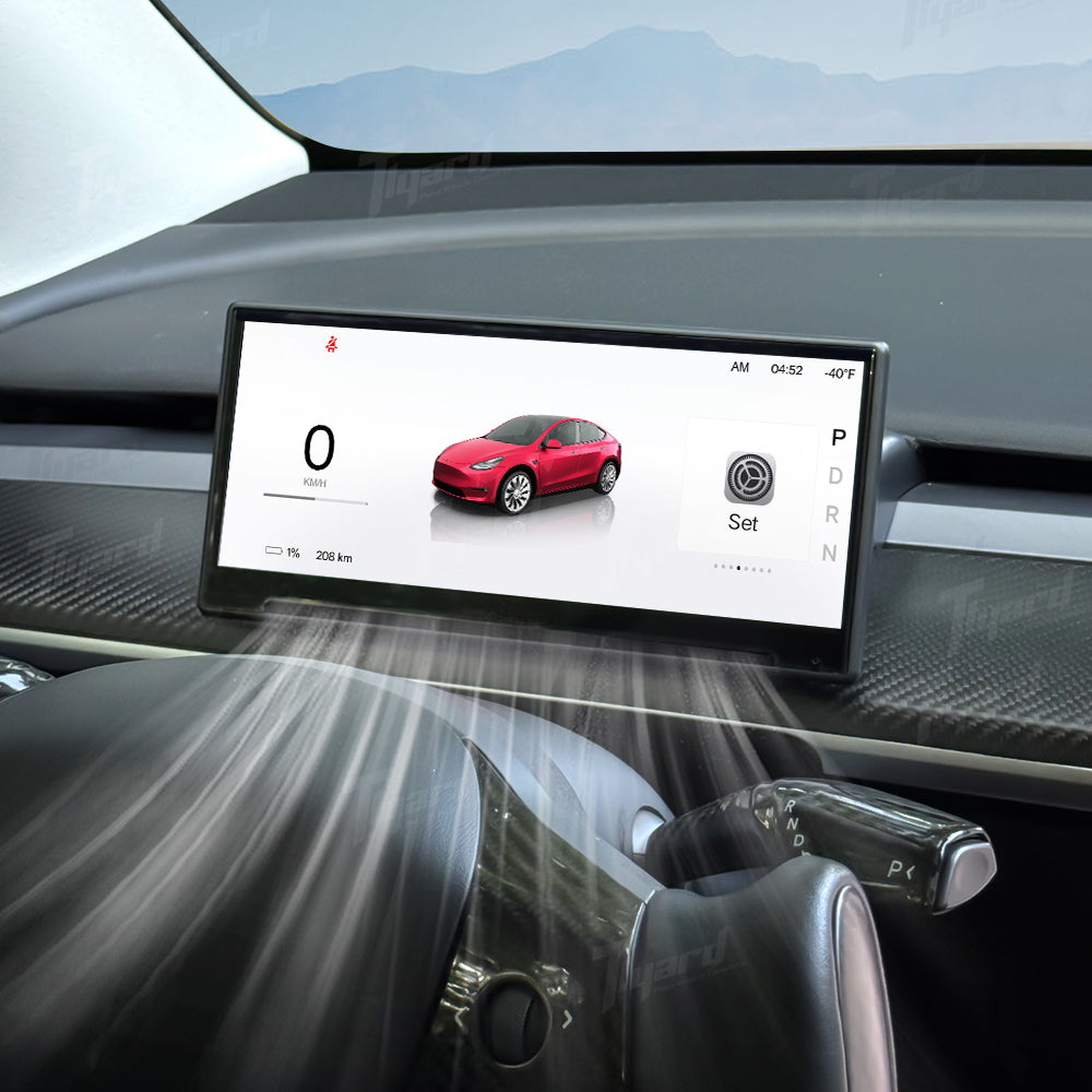 Tesla Model 3/Y/3 Highland/Y Juniper F9 Pro 8.9-inch Touch Screen Carplay/Android Auto Smart Dashboard with Front Camera | Tlyard