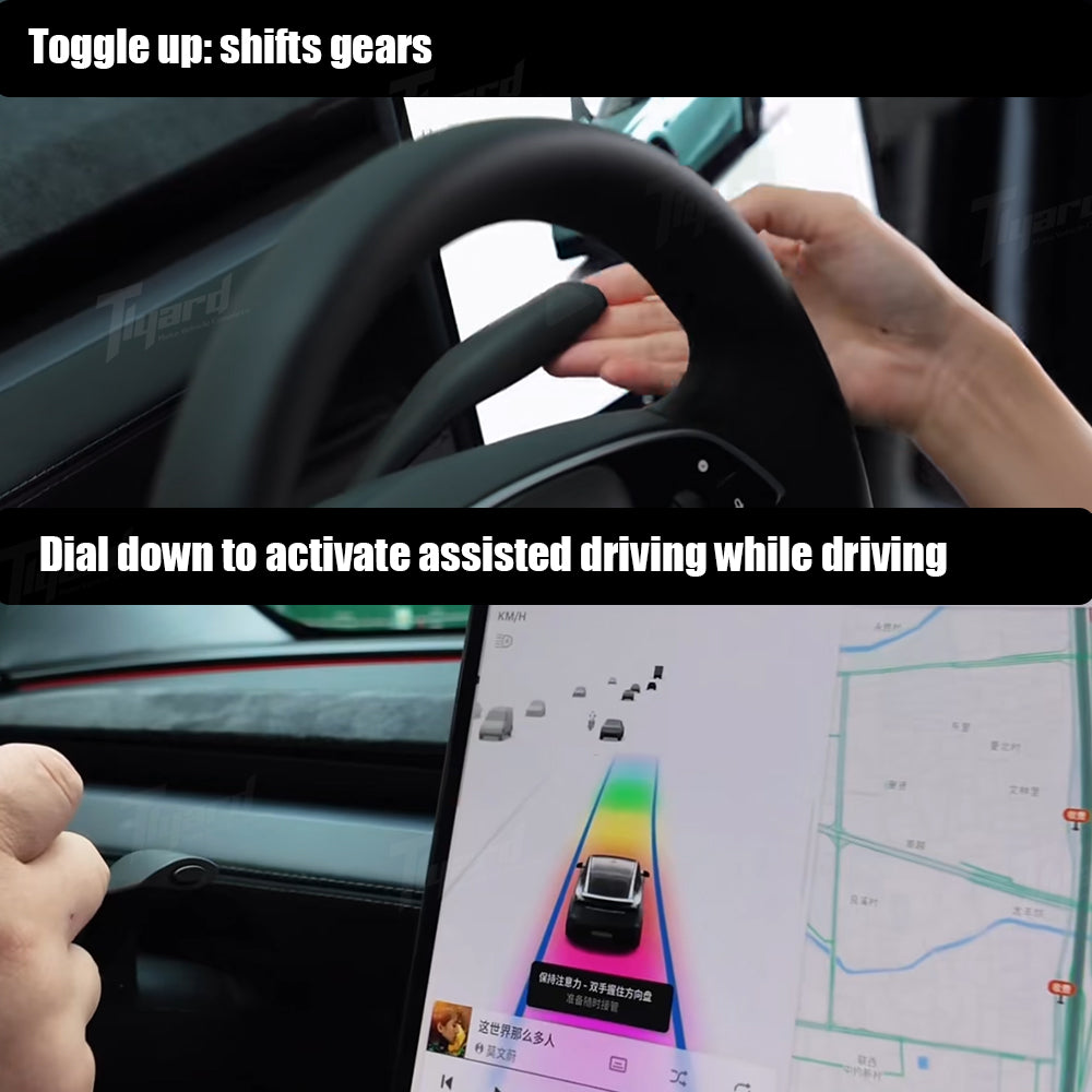 2025+ Tesla Model Y Juniper Right Side Smart Gear Shift Turn Signal Stalk 3.0 Upgrade Kit | Tlyard