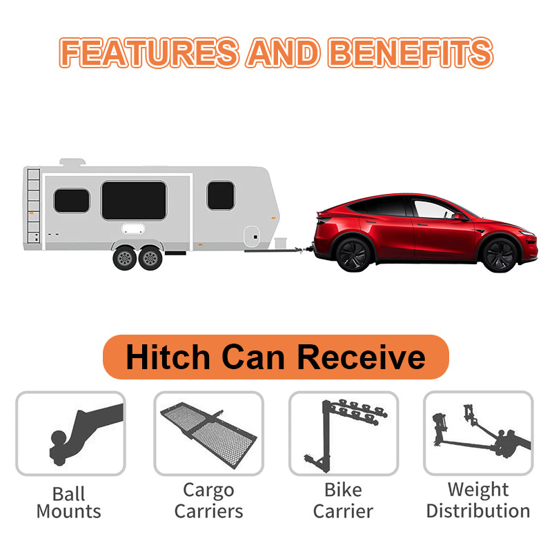 Tesla Model Y/Y Juniper Trailer Hitch – Heavy-Duty 2-Inch Tow Receiver with 7000 lb Capacity | Tlyard