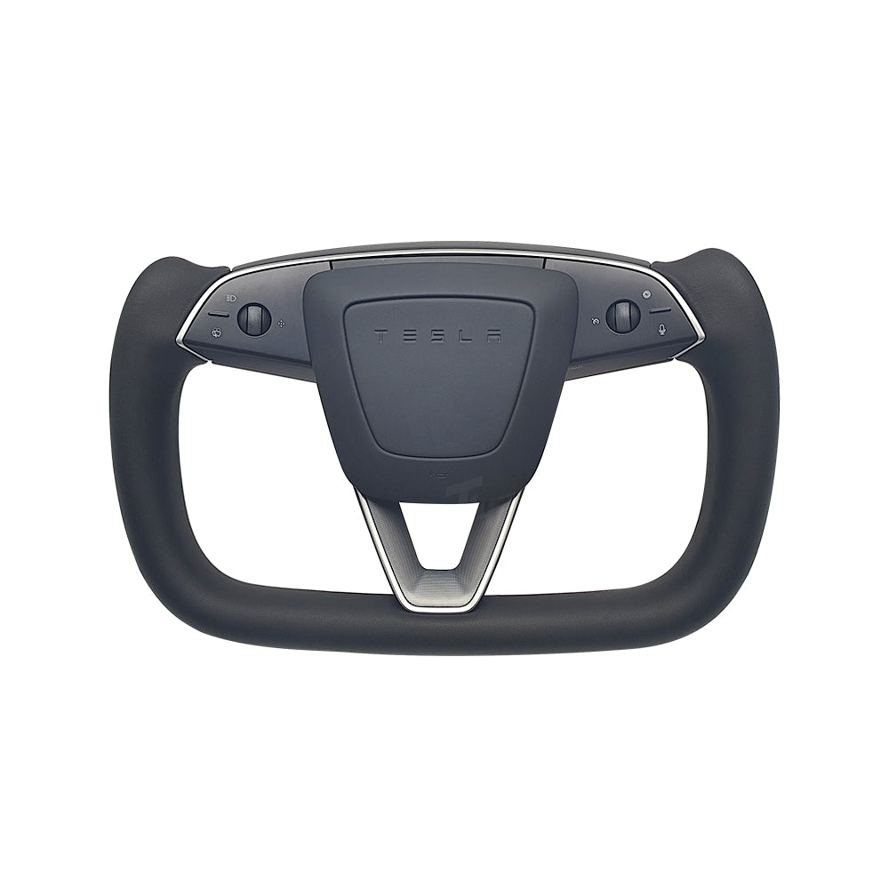 2025+ Tesla Model Y Juniper Yoke Steering Wheel Premium Heated Nappa/Alcatara Steering Wheel Upgrade | Tlyard