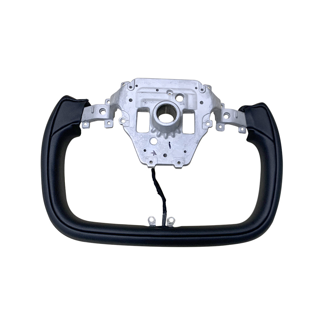2025+ Tesla Model Y Juniper Yoke Steering Wheel Premium Heated Nappa/Alcatara Steering Wheel Upgrade | Tlyard