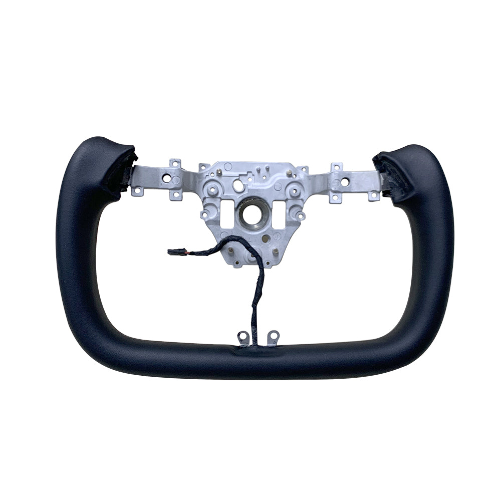 2025+ Tesla Model Y Juniper Yoke Steering Wheel Premium Heated Nappa/Alcatara Steering Wheel Upgrade | Tlyard