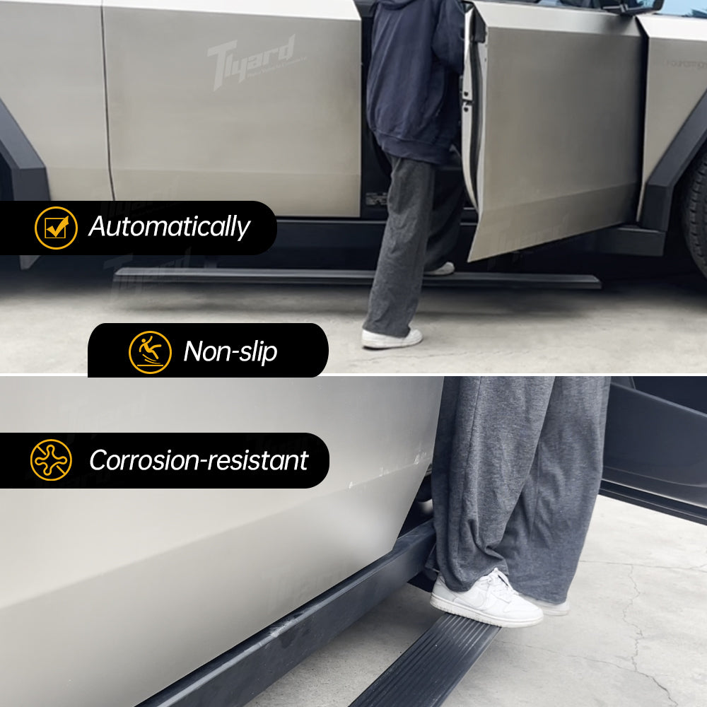 Tesla Cybertruck Power Retractable Running Board Electric Automatic Side Steps for Cybertruck | Tlyard