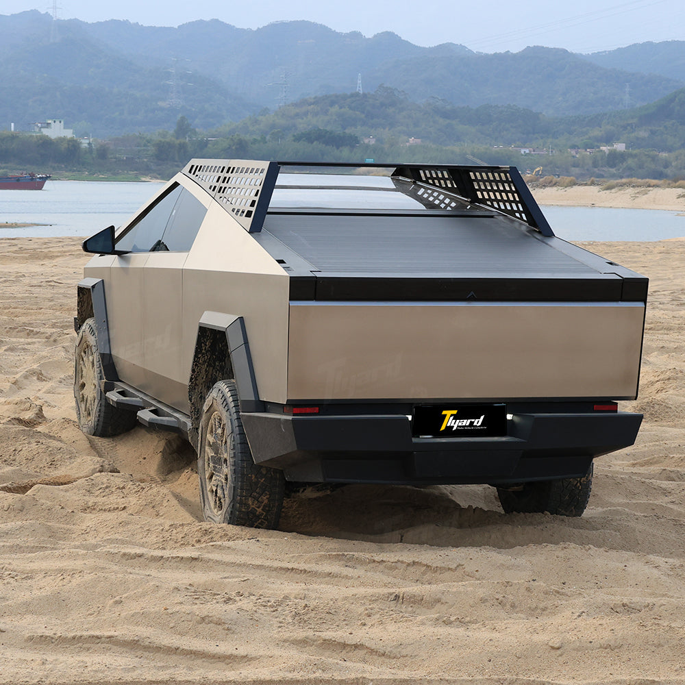 Tesla Cybertruck Roof Rack Molle Panel Organizer Roof Platform with Light Bar for Cybertruck Exterior | Tlyard