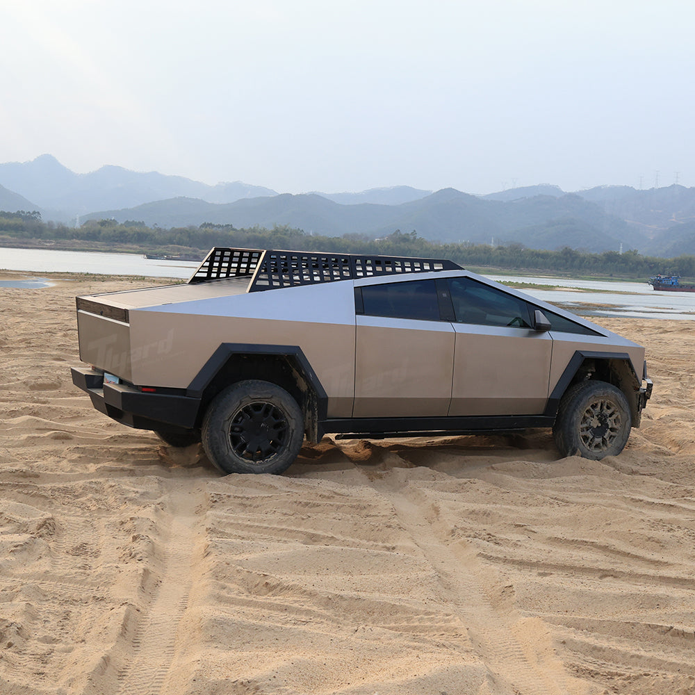 Tesla Cybertruck Roof Rack Molle Panel Organizer Roof Platform with Light Bar for Cybertruck Exterior | Tlyard