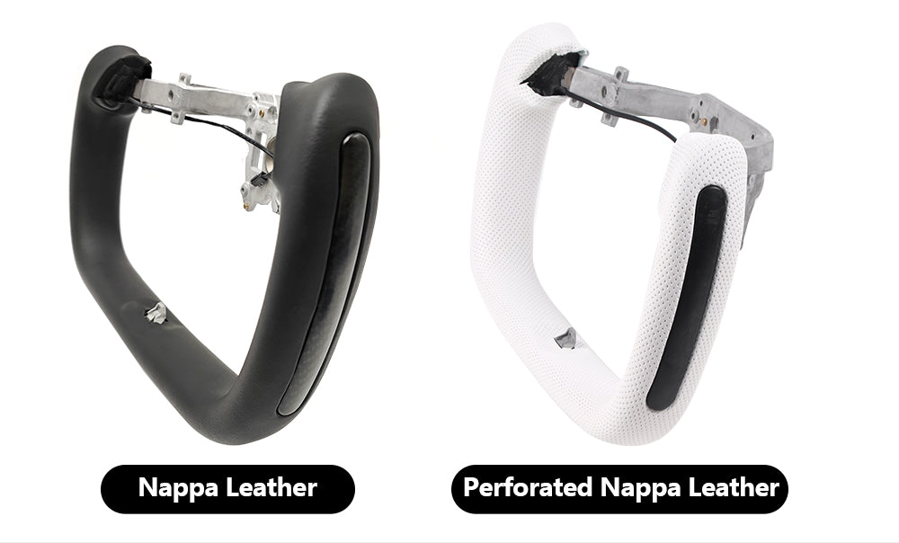 2025+ Tesla Model Y Juniper Yoke Steering Wheel Premium Heated Nappa/Alcatara Steering Wheel Upgrade | Tlyard