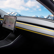 Modell 3 & Y- Dashboard- Dash- Cover an Doer- Trim- Vertension- Ausweider Paneler Reale Carbon FiberName
