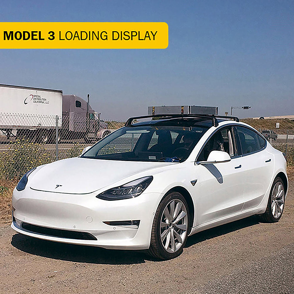 Model 3 & Y 잠금식 루프랙 알루미늄 카고 크로스 바(2개 세트)