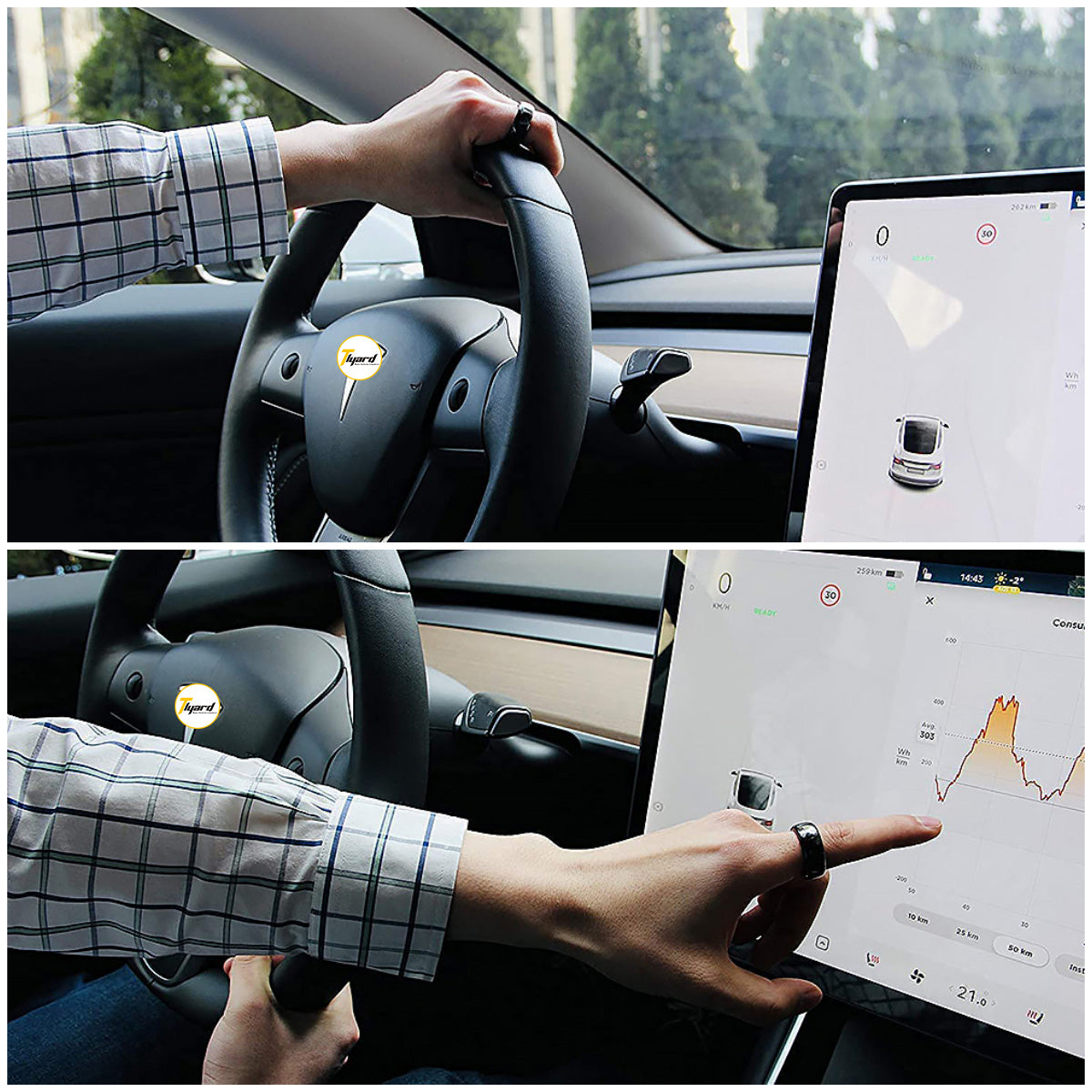 Porte-clés intelligent pour Tesla Model 3 & Y