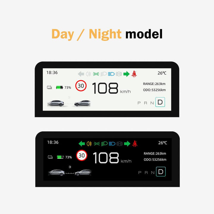 Dashboard Mini Screen Display For Model 3/ Y - Tlyard