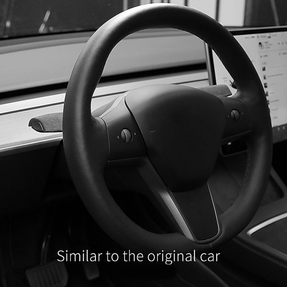 Alcantara cotitură acoperitoare semnal pentru modelul Tesla 3 & Y