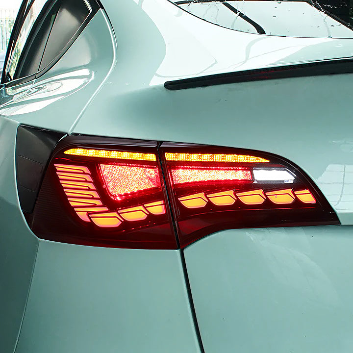 Model 3 &; Y Dragon Scale Baglygter Tesla Modifikation