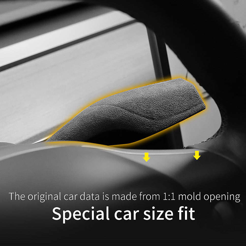 Alcantara cotitură acoperitoare semnal pentru modelul Tesla 3 & Y