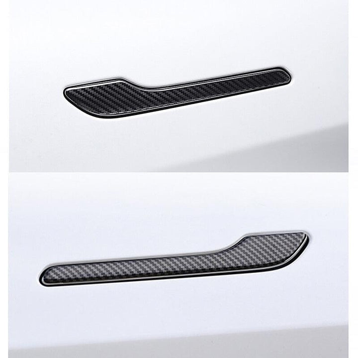 Real Carbon Fiber Door Handle Cover For Model 3/ Y - Tlyard